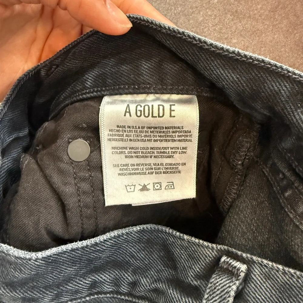 AGOLDE Black Straight-Leg Jeans – Worn Once, Like NEW! - Picture 4 of 10